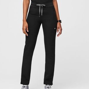 Figs Black Petite Yola Skinny Scrub Pants 2.0